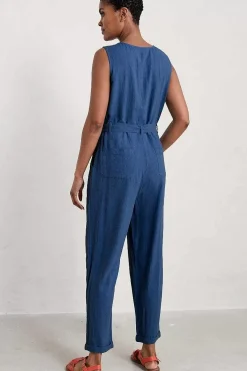 Seasalt Cornwall Trousers & Shorts<Abbey Pool Sleeveless Jumpsuit Marine