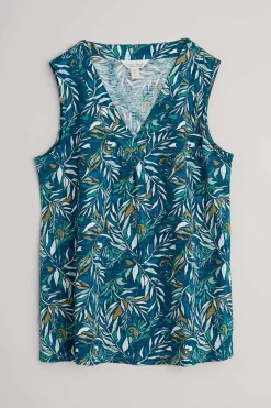 Seasalt Cornwall Tops<Achilla V-Neck Vest Kelp Forest Ocean Drift