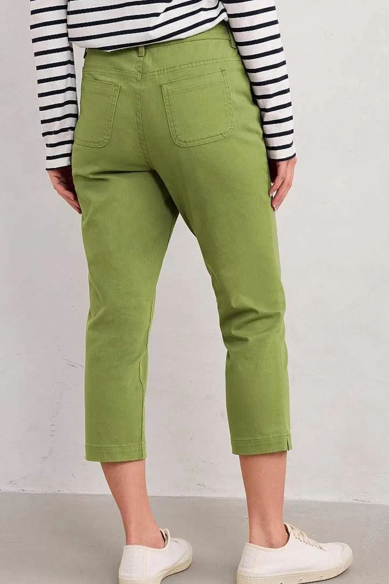 Seasalt Cornwall Trousers & Shorts<Albert Quay Crops Dill