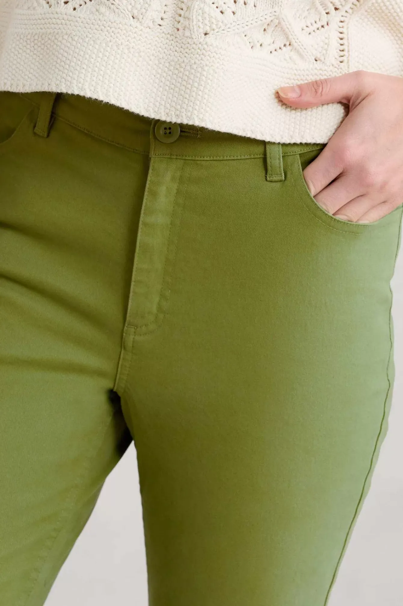 Seasalt Cornwall Trousers & Shorts<Albert Quay Crops Dill