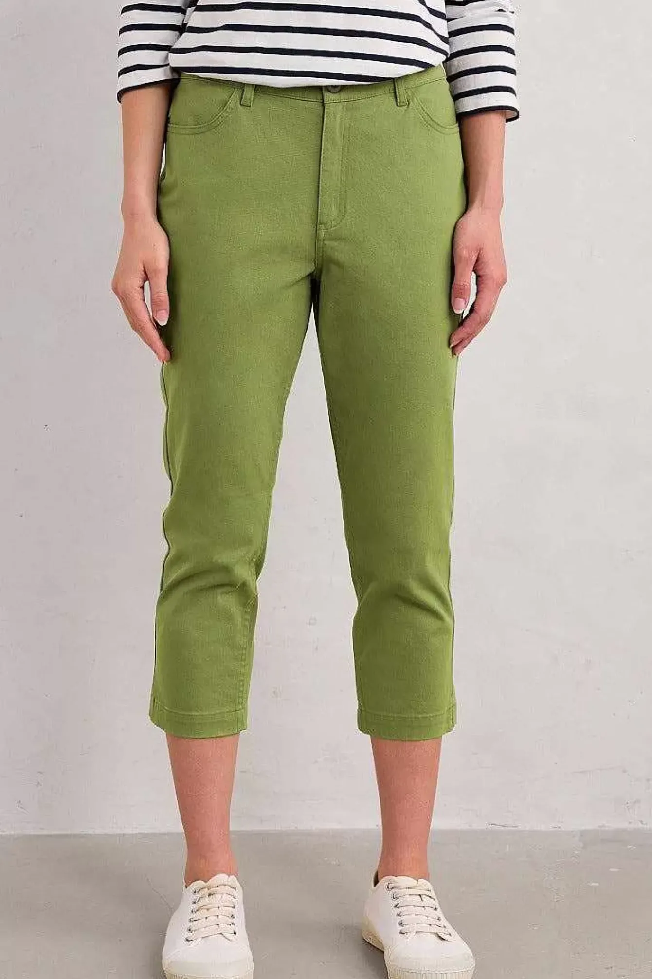 Seasalt Cornwall Trousers & Shorts<Albert Quay Crops Dill