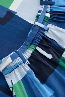 Seasalt Cornwall Skirts<Allantide Midi Skirt Francis Collage Blue Jay