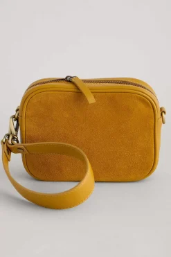 Seasalt Cornwall Bags<Annulet Leather And Suede Bag Dark Sunglow