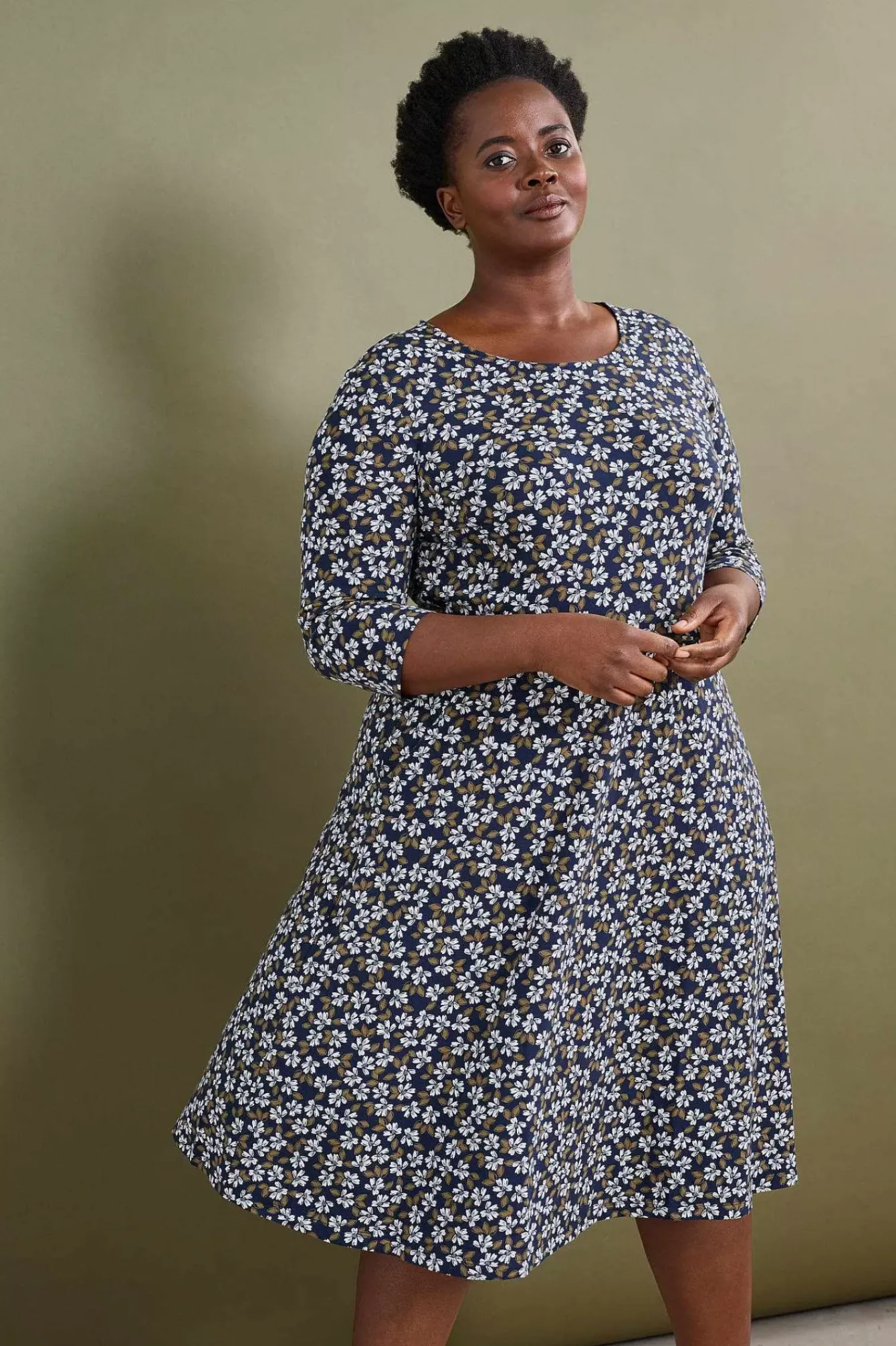 Seasalt Cornwall Dresses<April Jersey Dress Field Flower Maritime