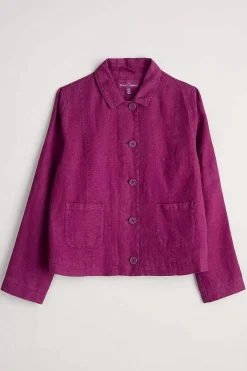 Seasalt Cornwall Coats & Jackets<Arame Linen Jacket Cassis