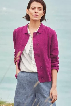 Seasalt Cornwall Coats & Jackets<Arame Linen Jacket Cassis