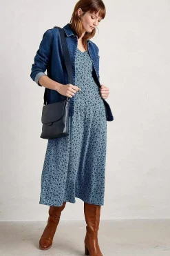 Seasalt Cornwall Dresses<Ava Jersey V-Neck Dress Ditsy Sketch Enamel