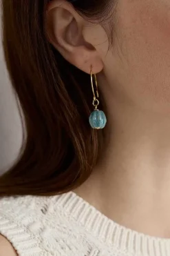 Seasalt Cornwall Jewellery<Barley Ceramic Bead Earrings Watercress