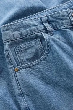 Seasalt Cornwall Trousers & Shorts<Barnes Organic Cotton Denim Crops Light Wash