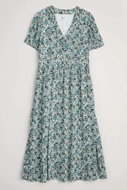 Seasalt Cornwall Dresses<Birch Leaf Midaxi Tea Dress Anemone Vintage Reflection