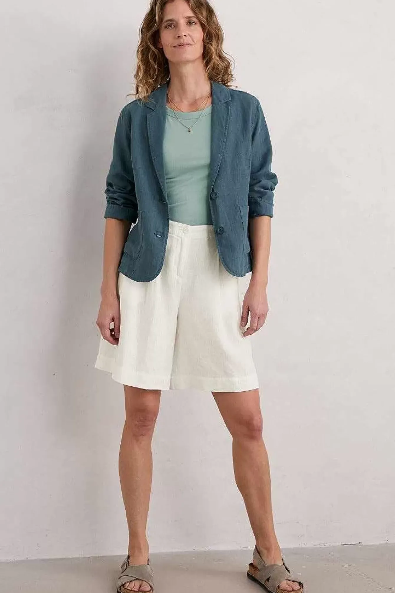 Seasalt Cornwall Coats & Jackets<Blinker Linen Blazer Pool