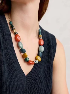 Seasalt Cornwall Jewellery<Bodinnar Beaded Necklace Wall Rue Mix