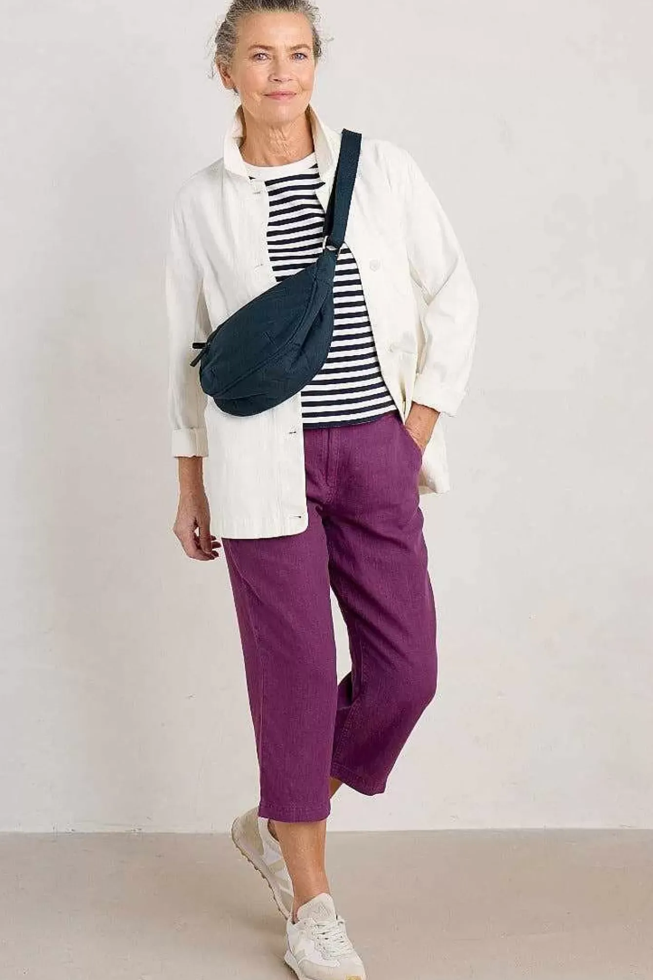 Seasalt Cornwall Trousers & Shorts<Brawn Point Crops Cassis