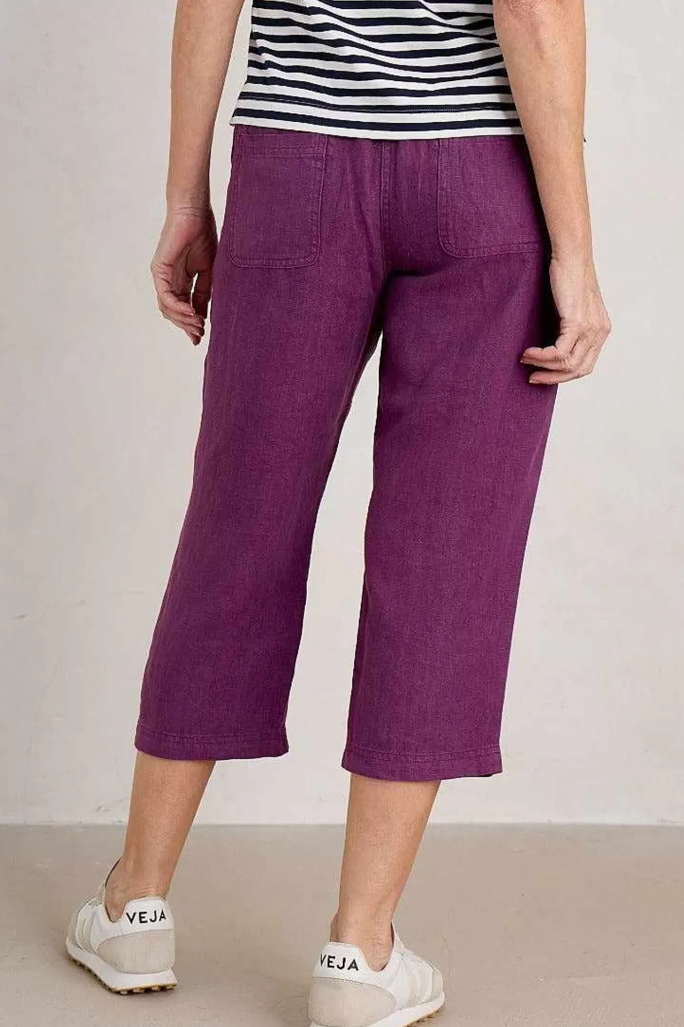 Seasalt Cornwall Trousers & Shorts<Brawn Point Crops Cassis