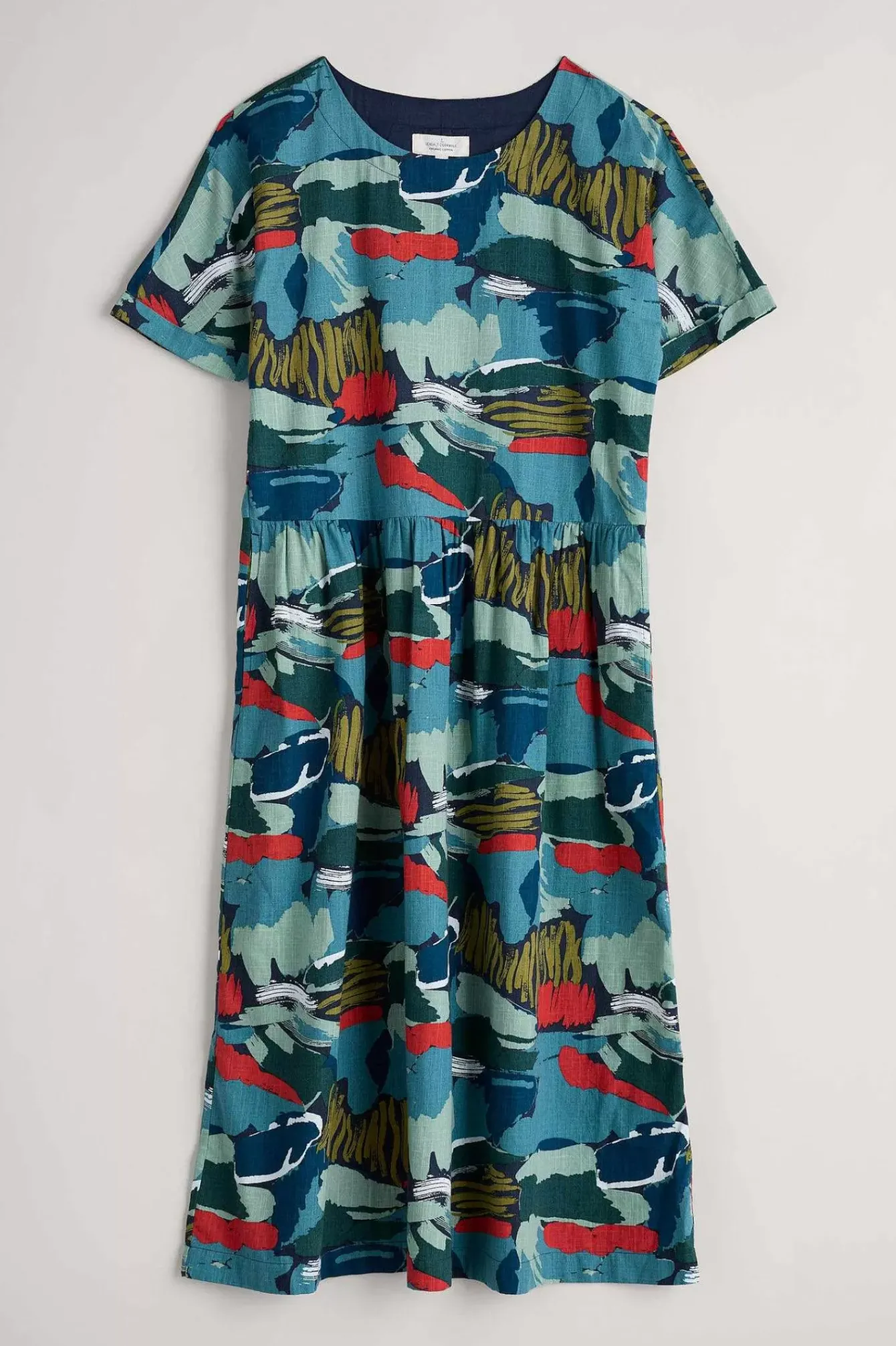 Seasalt Cornwall Dresses<Brouse Organic Cotton Dress (Gots) Painted Marsh Maritime