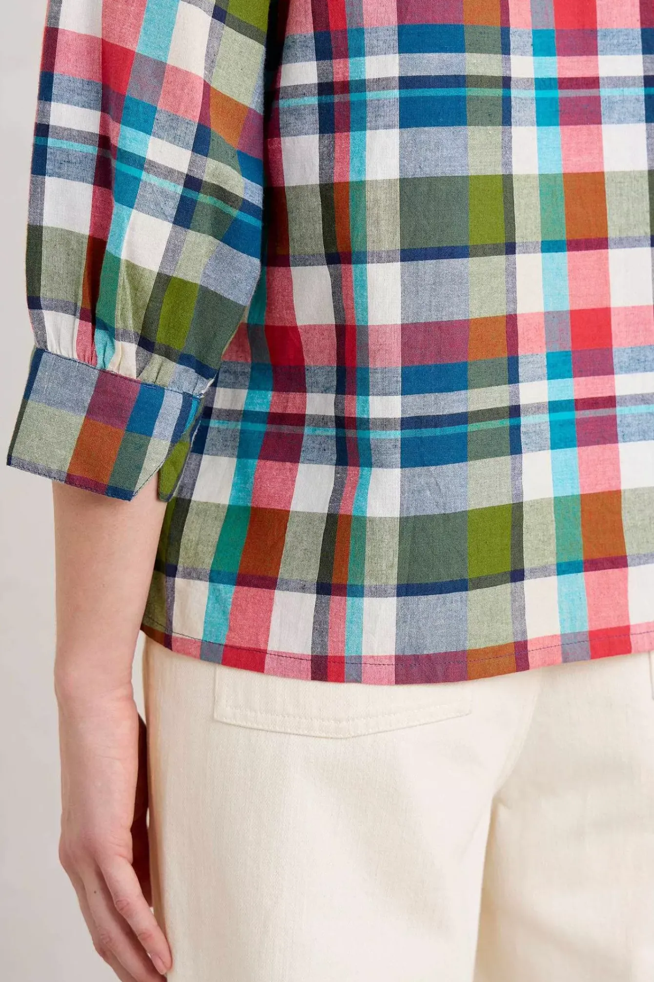 Seasalt Cornwall Tops<Bryn Checked Top Florabunda Multi
