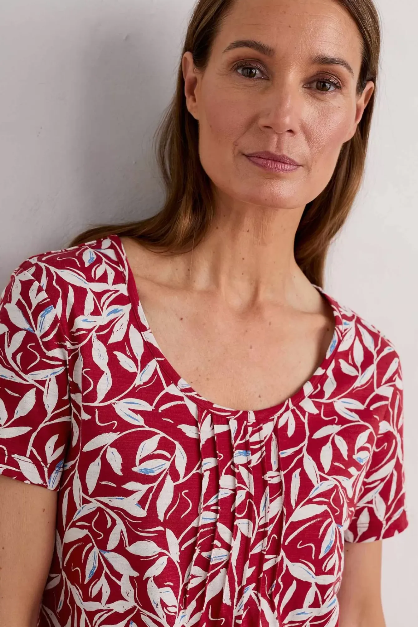 Seasalt Cornwall Tunics<Busy Lizzy Short Sleeve Tunic Waterway Leaves Rudder