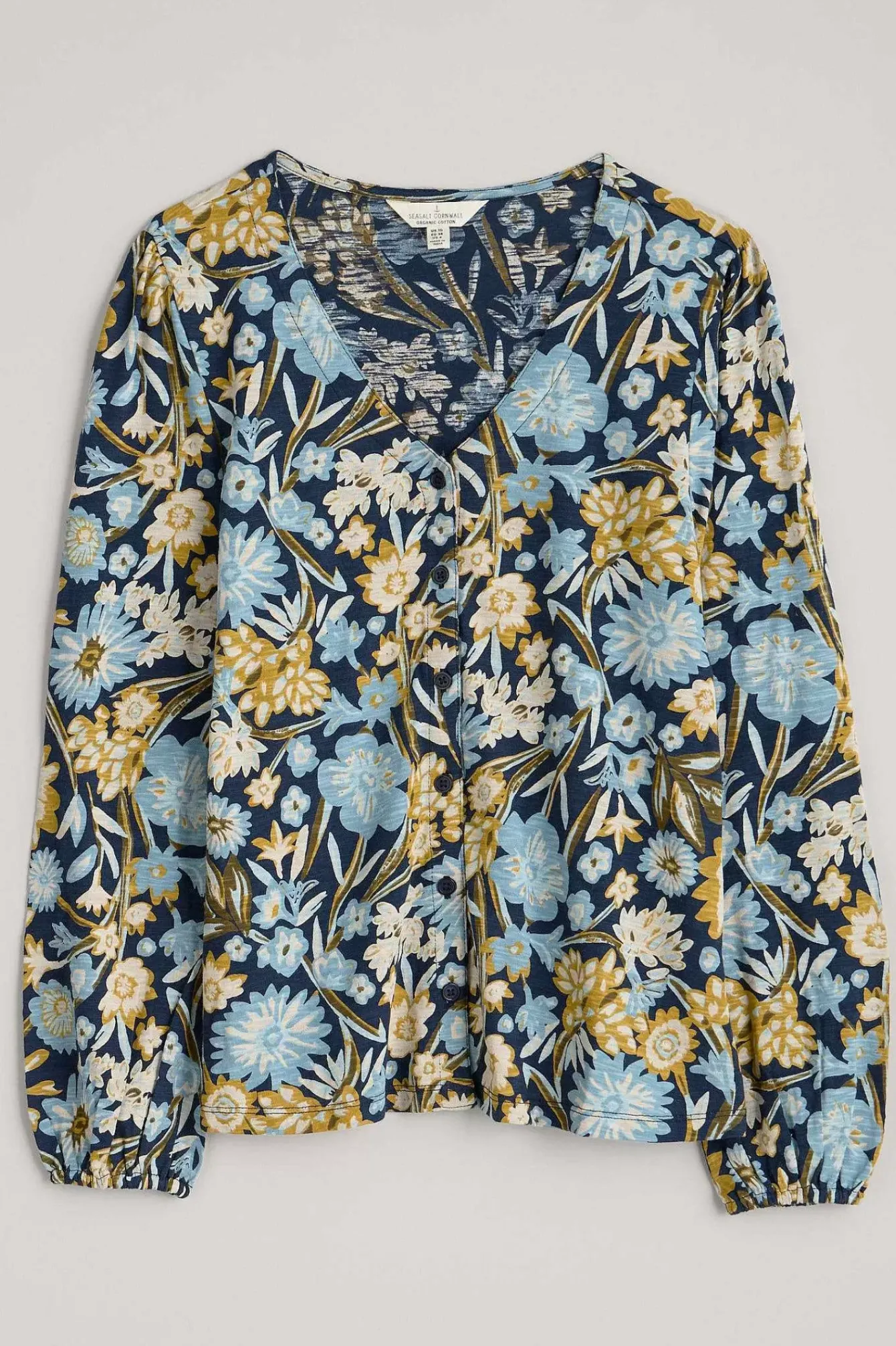 Seasalt Cornwall Tops<Butterflies Jersey Top Floral Terrain Maritime