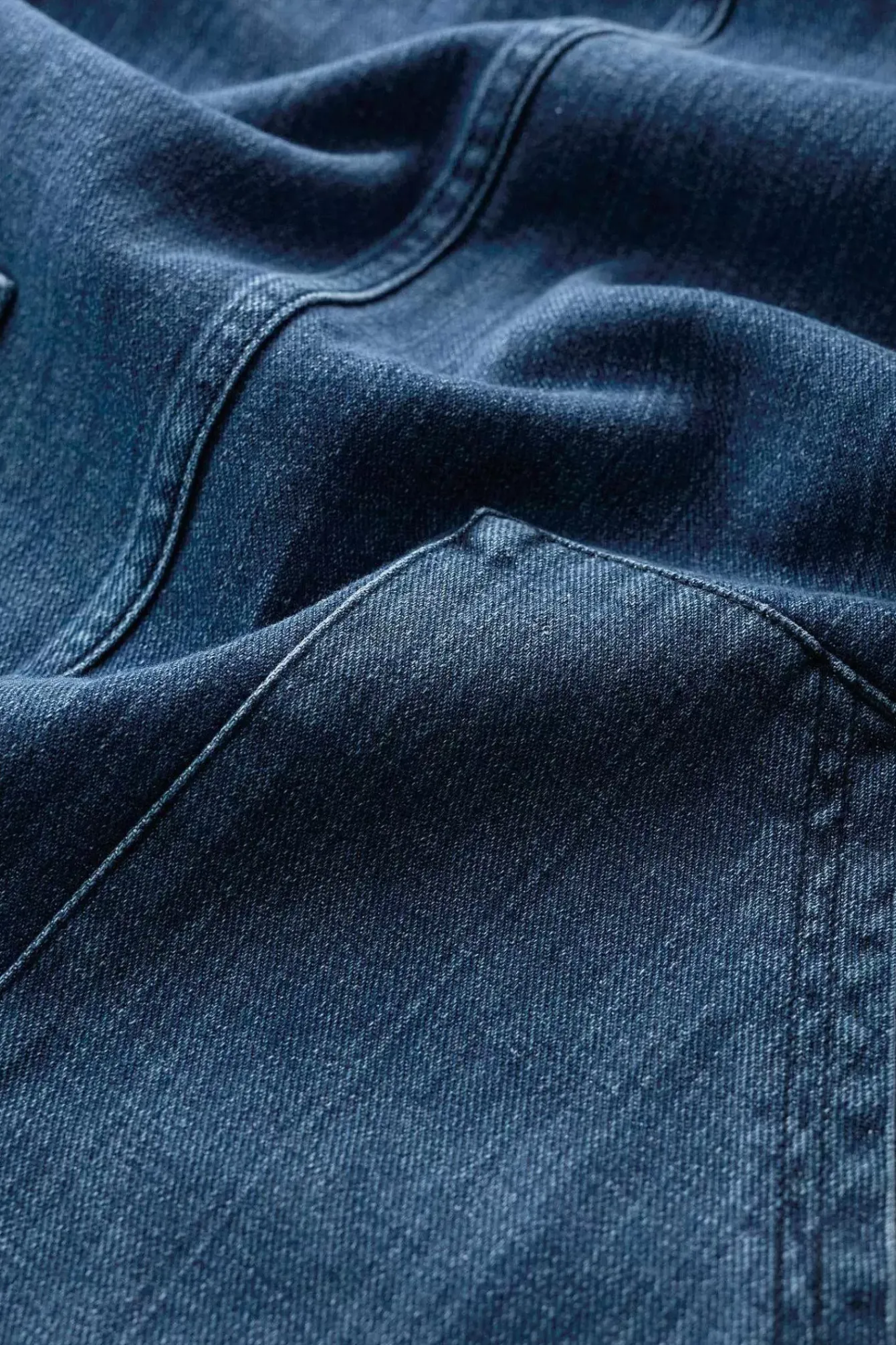 Seasalt Cornwall Dresses<Calican Denim Pinafore Dress Mid Wash Grain