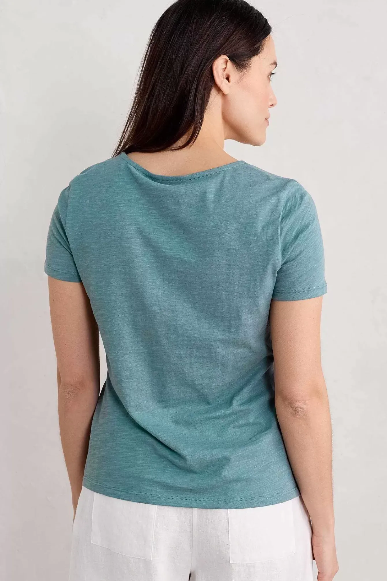 Seasalt Cornwall Tops<Camerance Scoop Neck T-Shirt (Gots) Wade