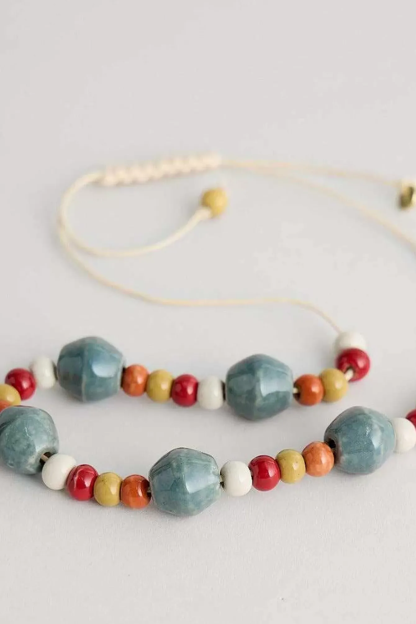 Seasalt Cornwall Jewellery<Canna Ceramic Bead Necklace Daffodil Tomato