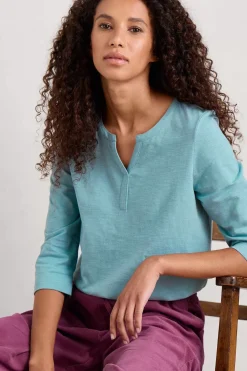 Seasalt Cornwall Tops<Carlyon Organic Cotton Top (Gots) Enamel