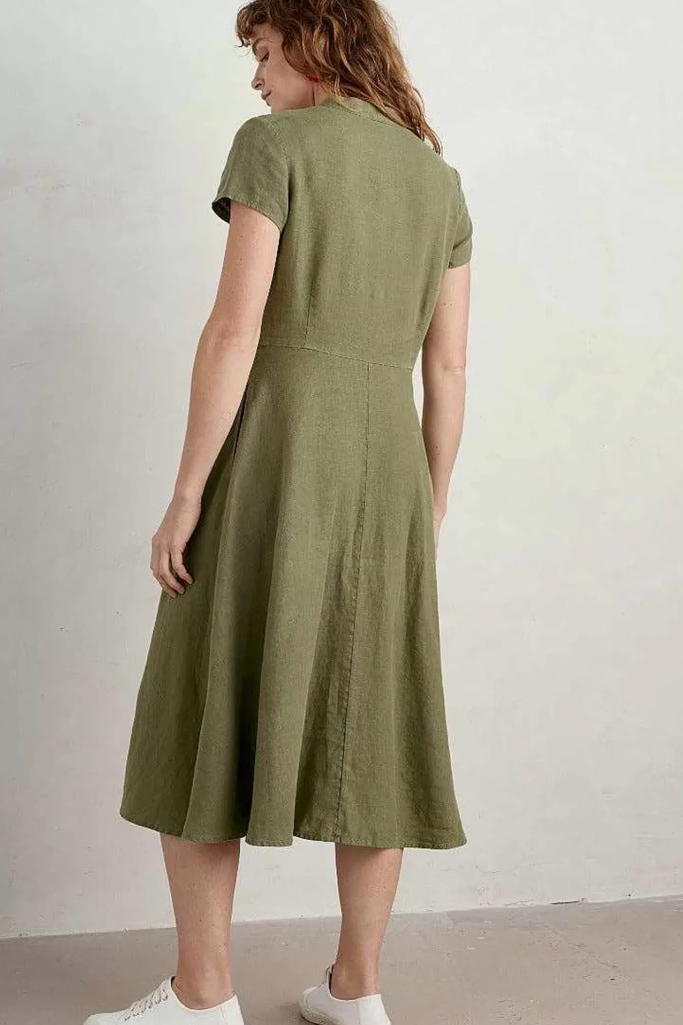 Seasalt Cornwall Dresses<Carved Wood Midi Dress Cypress