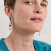 Seasalt Cornwall Jewellery<Chy Silver Tone Charm Earrings Pictoral Grain Mix
