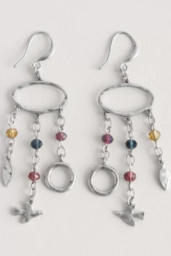 Seasalt Cornwall Jewellery<Chy Silver Tone Charm Earrings Pictoral Grain Mix