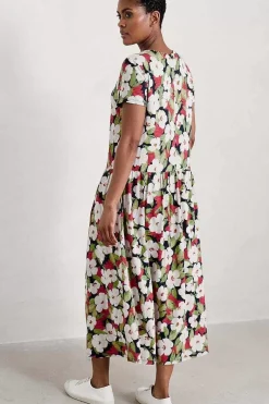 Seasalt Cornwall Dresses<Cladonia Short Sleeve Jersey Dress Coastal Bloom Maritime