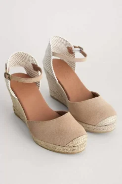 Seasalt Cornwall Shoes<Cloud Bloom Wedge Espadrilles Pale Tan