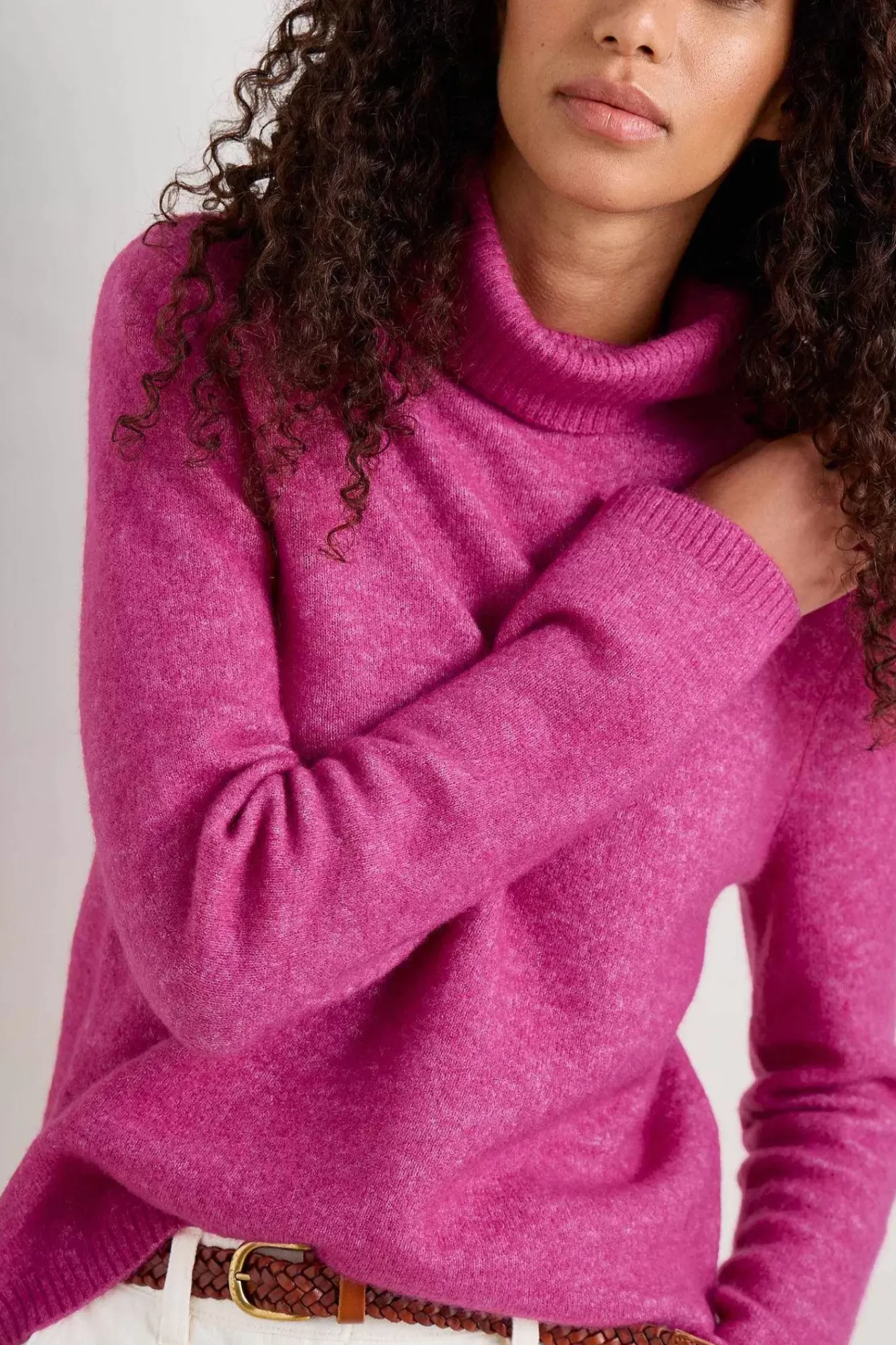 Seasalt Cornwall Knitwear<Cloud Chasing Roll Neck Jumper Crocus