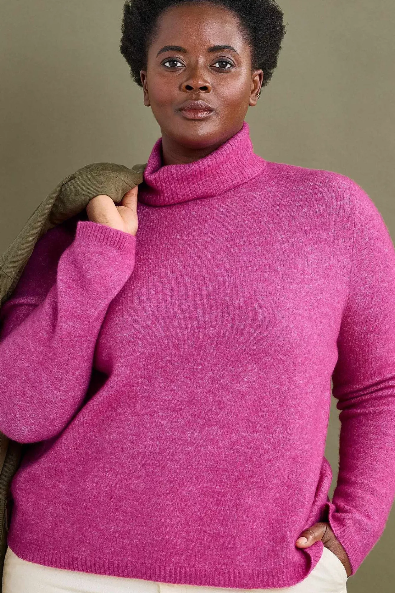 Seasalt Cornwall Knitwear<Cloud Chasing Roll Neck Jumper Crocus