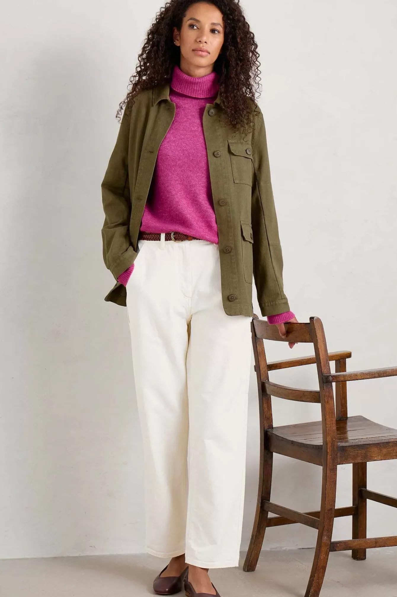 Seasalt Cornwall Knitwear<Cloud Chasing Roll Neck Jumper Crocus