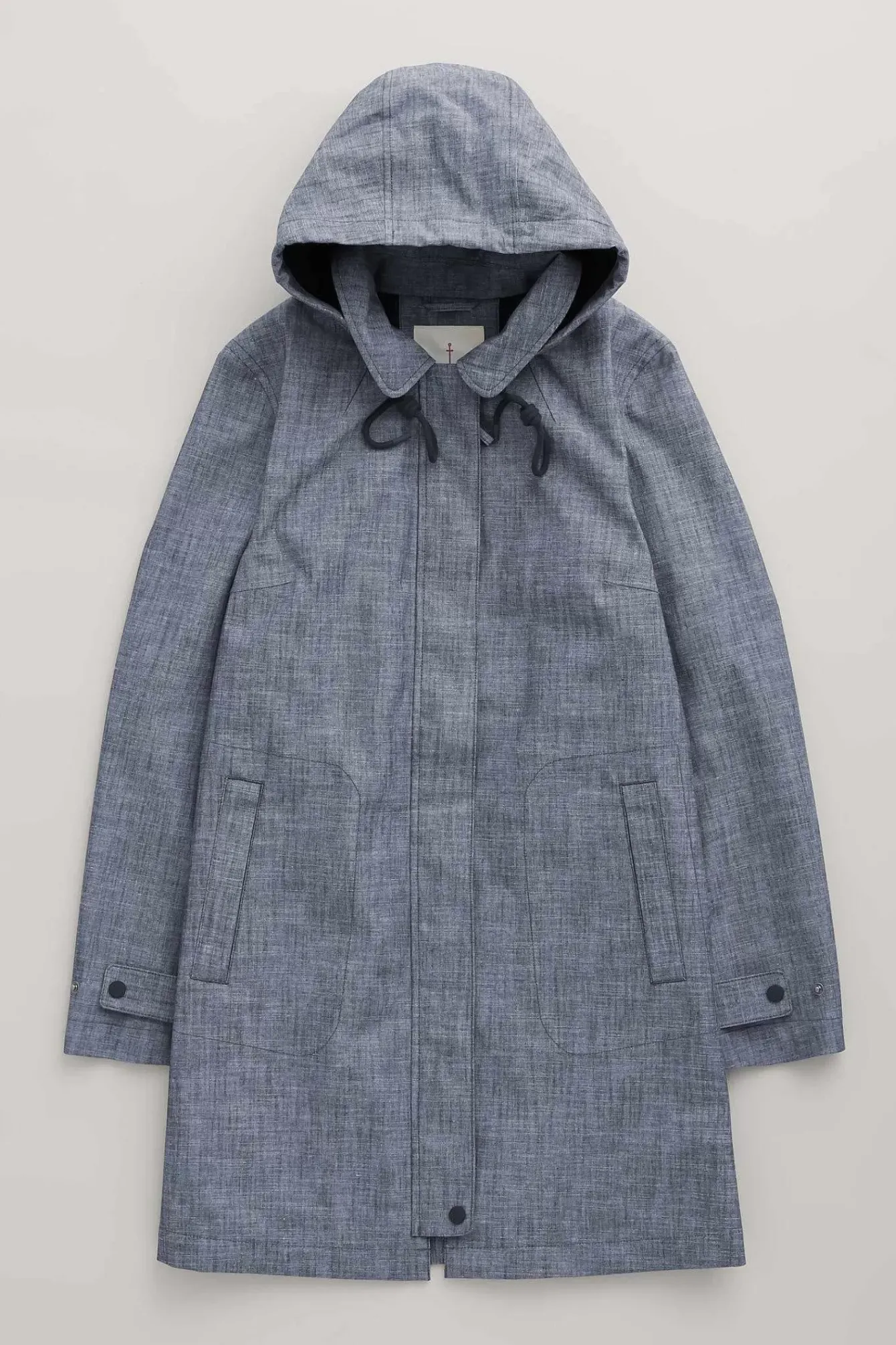 Seasalt Cornwall Coats & Jackets<Cloudburst Waterproof Mac Light Wash Wave