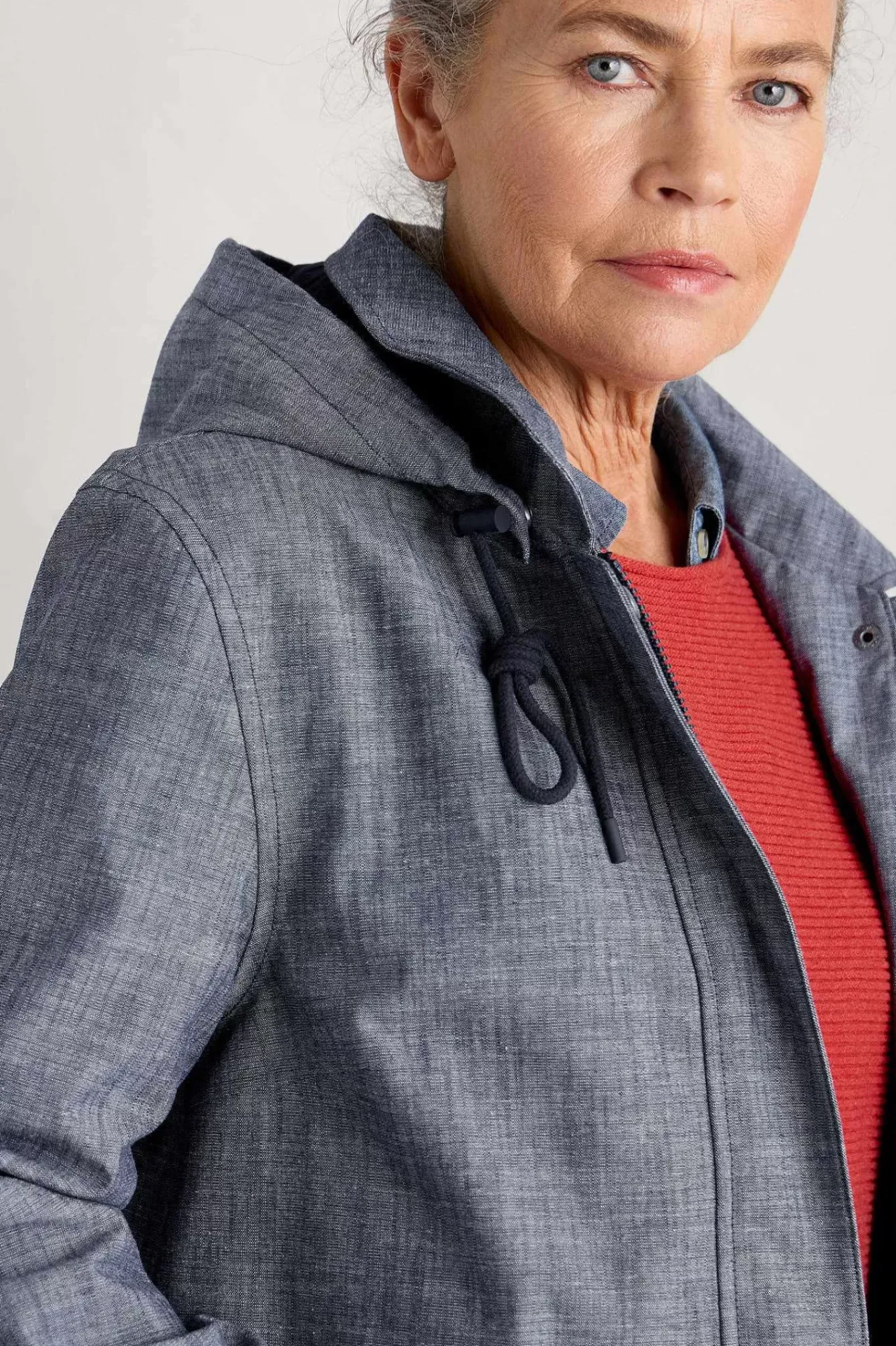 Seasalt Cornwall Coats & Jackets<Cloudburst Waterproof Mac Light Wash Wave