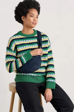 Seasalt Cornwall Knitwear<Clover Bed Lambswool Blend Jumper Croquet Island Multi