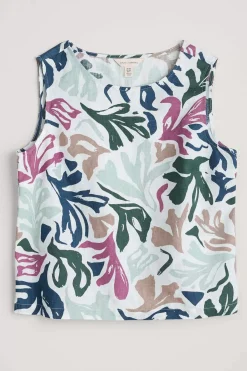 Seasalt Cornwall Tops<Colour Study Top Sea Frond Chalk
