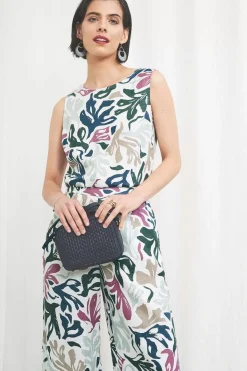 Seasalt Cornwall Tops<Colour Study Top Sea Frond Chalk