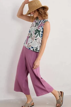 Seasalt Cornwall Tops<Colour Study Top Sea Frond Chalk