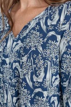 Seasalt Cornwall Tunics<Composition Organic Cotton Jersey Tunic (Gots) Woodland Garlic Marine Chalk