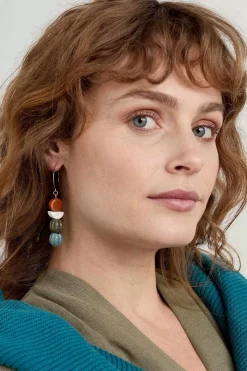 Seasalt Cornwall Jewellery<Conifer Ceramic Drop Earrings Buttercup Mix