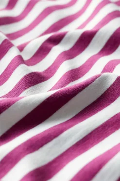 Seasalt Cornwall Tops<Copseland Striped Organic Cotton T-Shirt (Gots) Mini Cornish Chalk Cordial