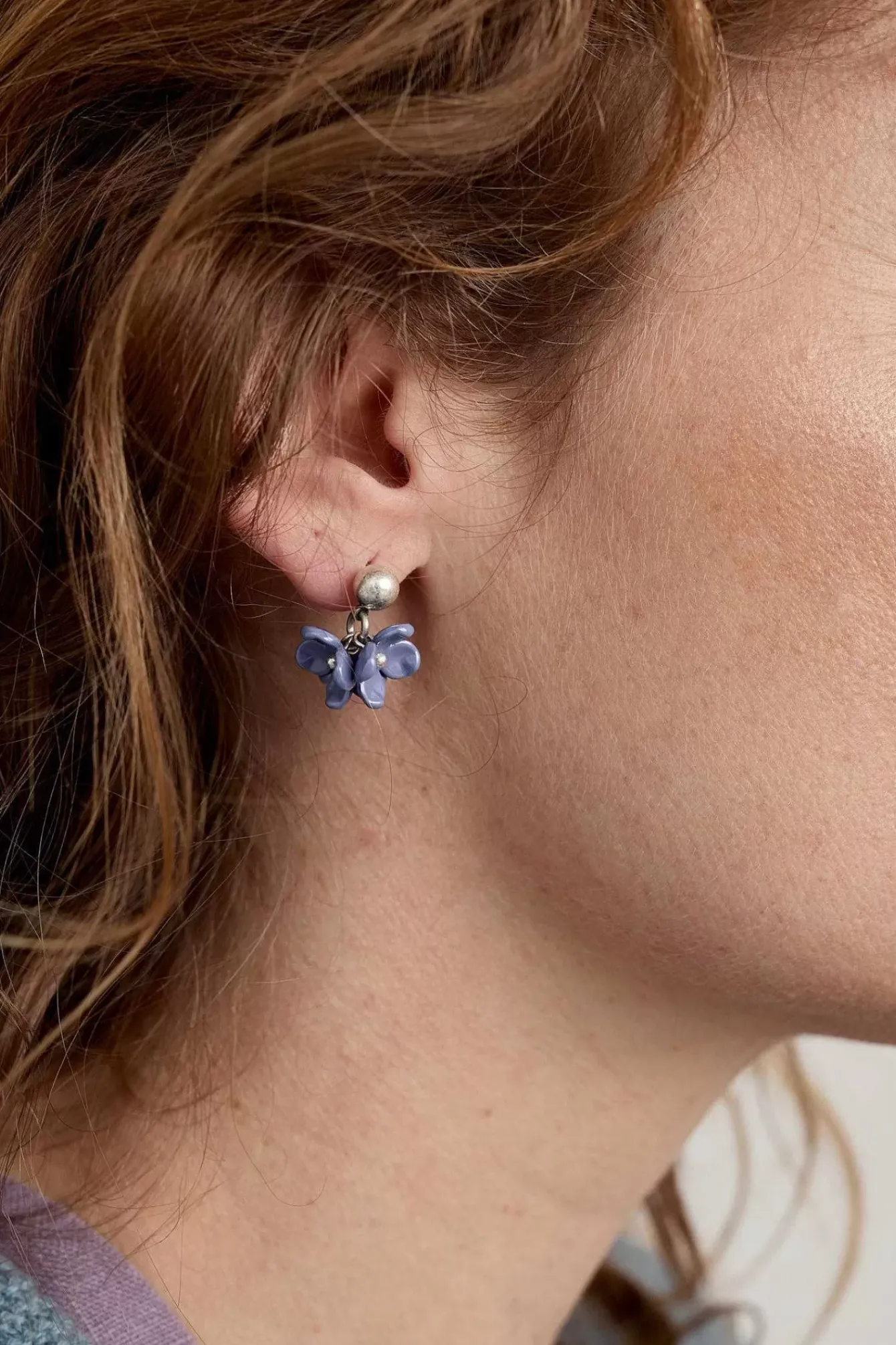 Seasalt Cornwall Jewellery<Corsage Flower Bead Earrings Lupin Mix