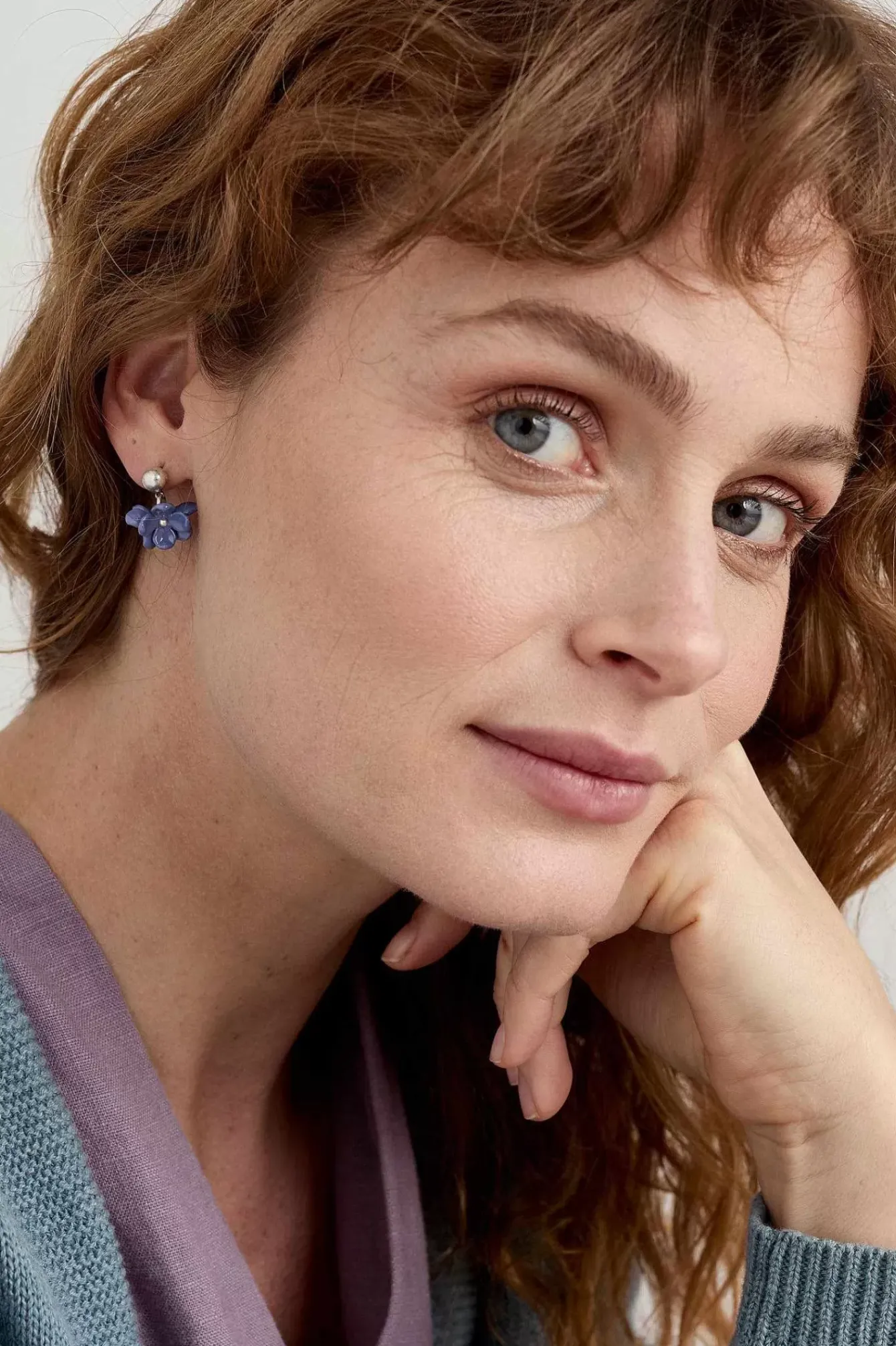 Seasalt Cornwall Jewellery<Corsage Flower Bead Earrings Lupin Mix
