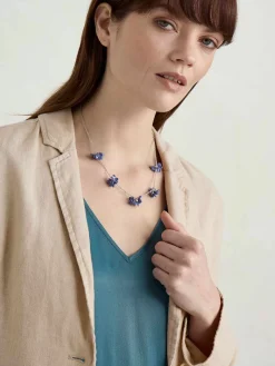 Seasalt Cornwall Jewellery<Corsage Flower Chain Necklace Lupin Mix
