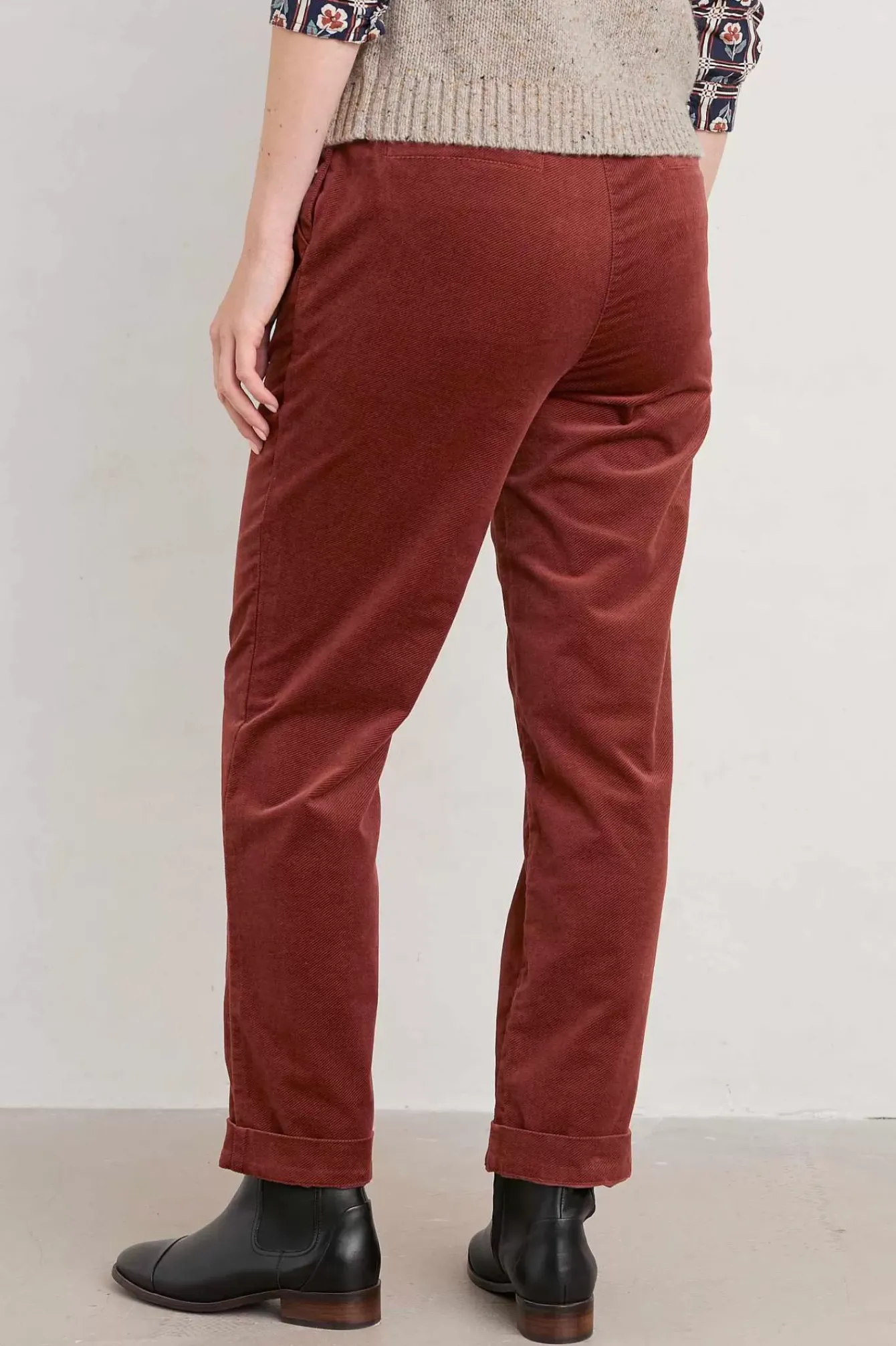 Seasalt Cornwall Trousers & Shorts<Crackington Trousers Burnt Umber