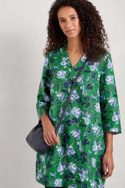 Seasalt Cornwall Tunics<Curves Flow Ramie Tunic Cyclamen Island