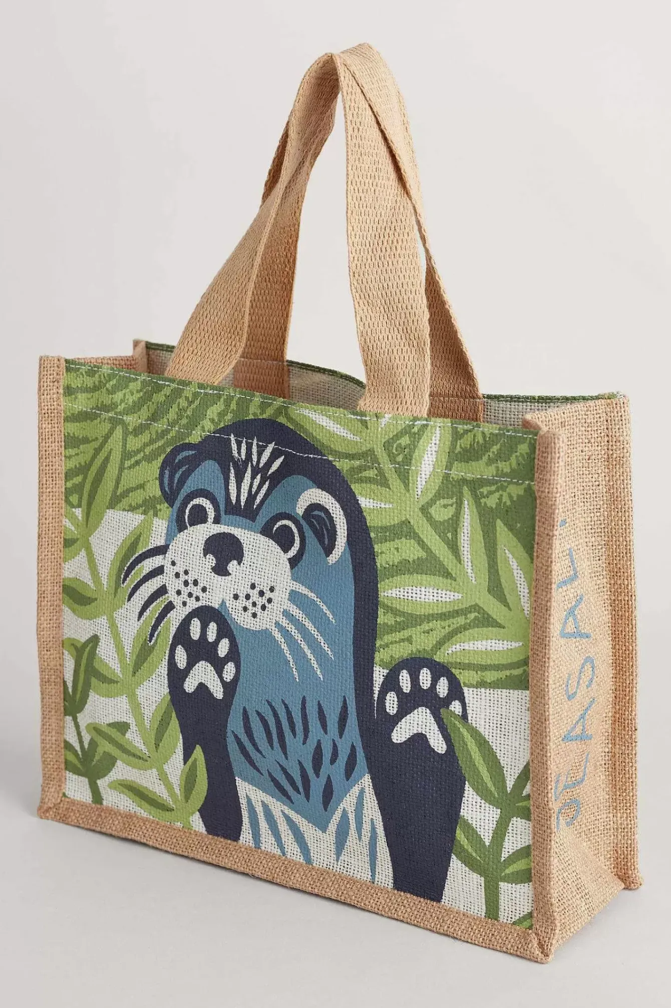 Seasalt Cornwall Bags<Cute Jute Bag Marazion Heron Clear Sky
