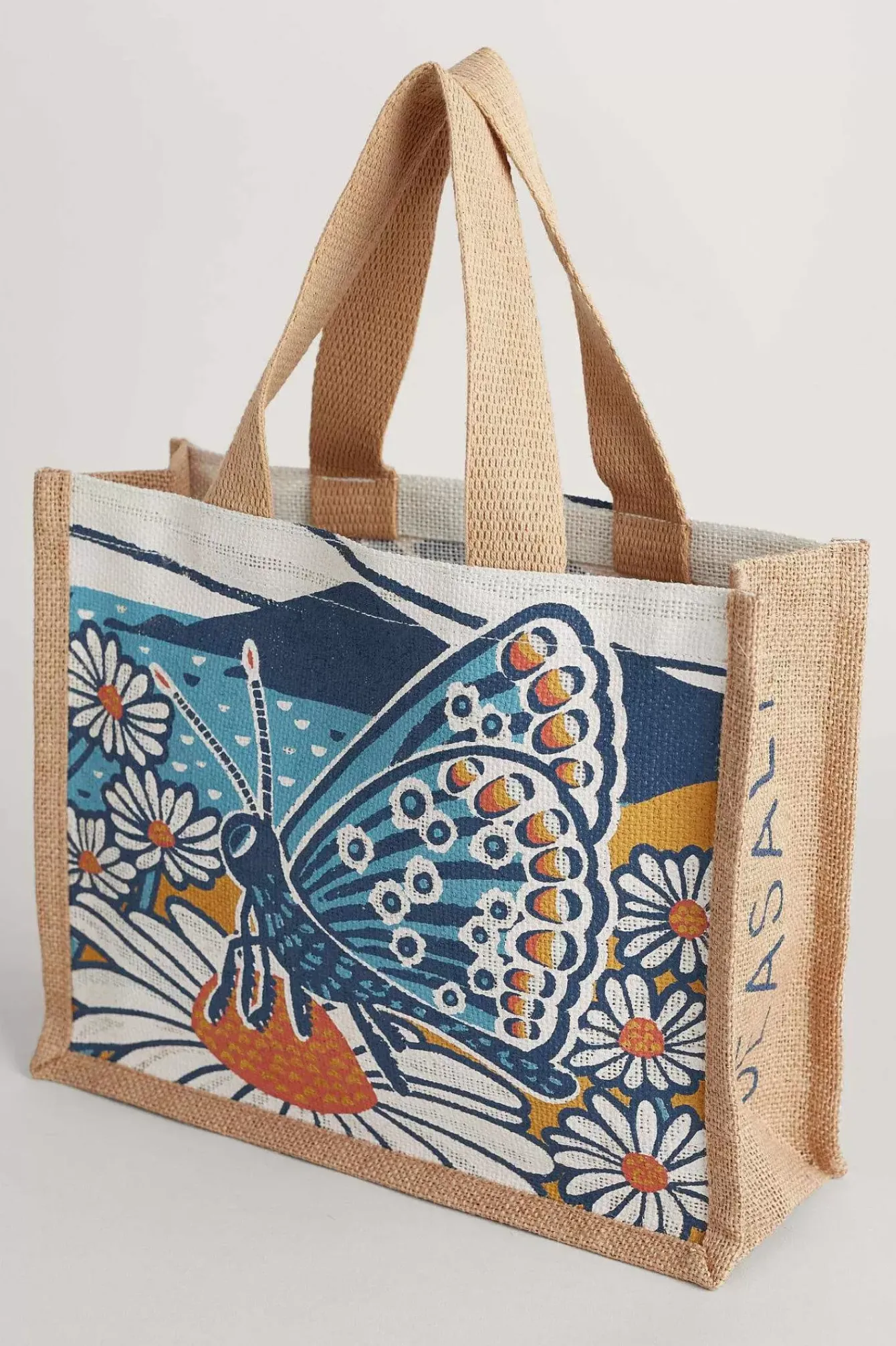 Seasalt Cornwall Bags<Cute Jute Bag Marazion Heron Clear Sky
